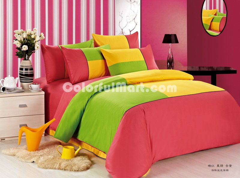 Red Green And Yellow Teen Bedding Kids Bedding - Click Image to Close