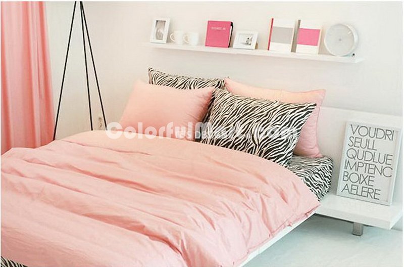 Pink Zebra Print Bedding Sets - Click Image to Close
