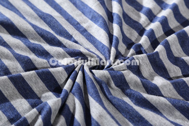 Warsaw Blue Knitted Cotton Bedding 2014 Modern Bedding - Click Image to Close