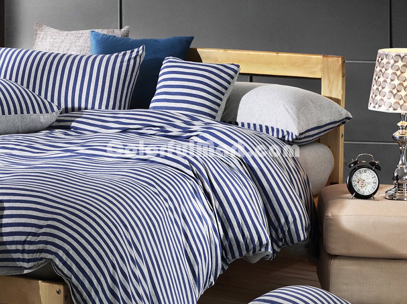 Warsaw Blue Knitted Cotton Bedding 2014 Modern Bedding - Click Image to Close