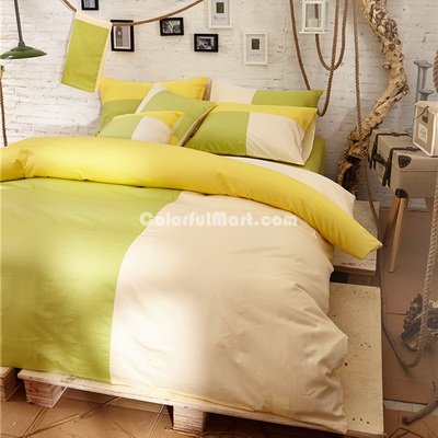 Lime Green Bedding Set Teen Bedding College Dorm Bedding Duvet Cover Set Gift