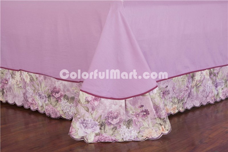 Flowers In The Dream Purple Flowers Bedding Luxury Bedding - Click Image to Close