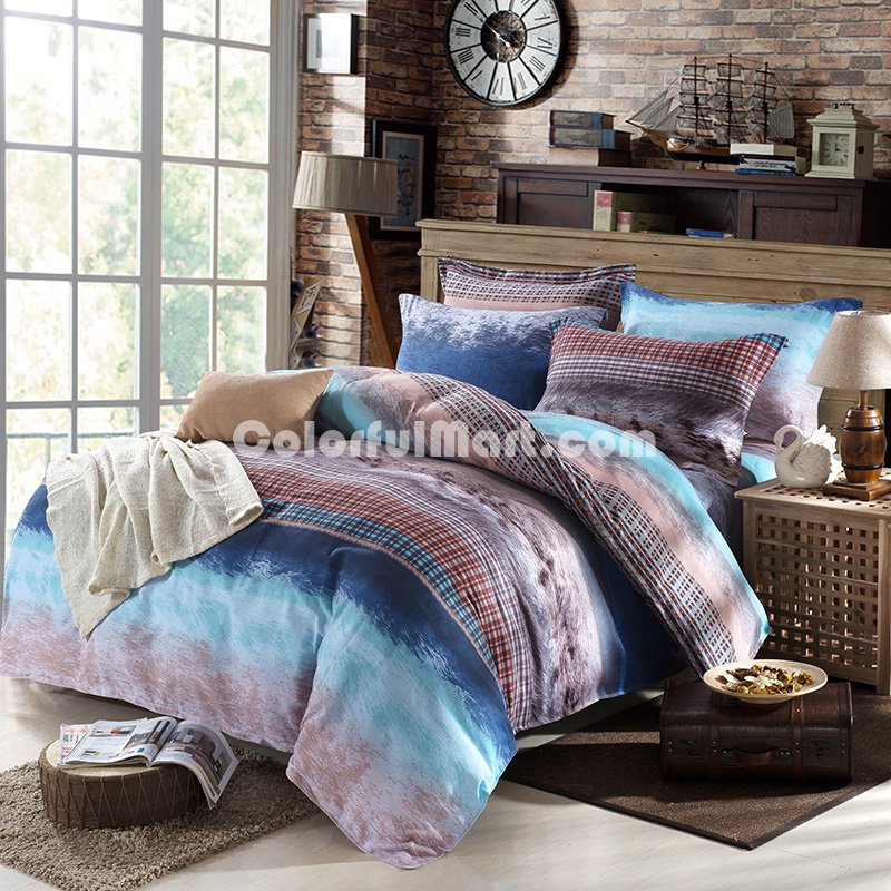 Sky Multi Bedding Modern Bedding Cotton Bedding Gift Idea - Click Image to Close