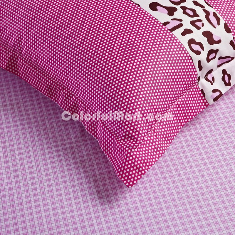 Beautiful Cheetah Print Pink Modern Bedding 2014 Duvet Cover Set - Click Image to Close