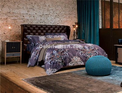 Nancy Purple Bedding Set Luxury Bedding Collection Pima Cotton Bedding American Egyptian Cotton Bedding