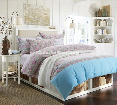 Fragrance Of Flowers Pink Bedding Set Teen Bedding Dorm Bedding Bedding Collection Gift Idea