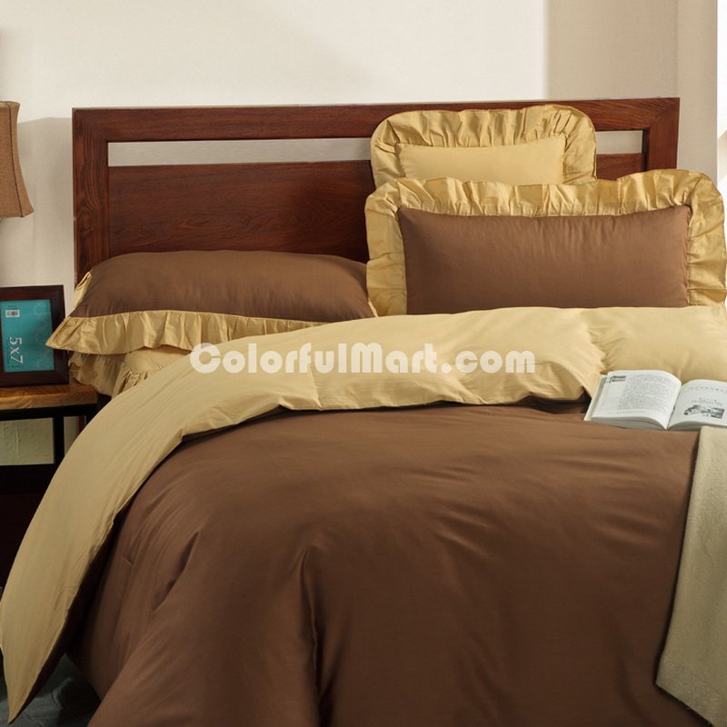 Camel And Yellow Modern Bedding Cotton Bedding - Click Image to Close