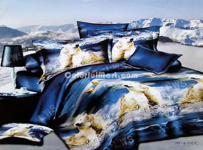 Ice Age White Bear Duvet Cover Set 3D Bedding