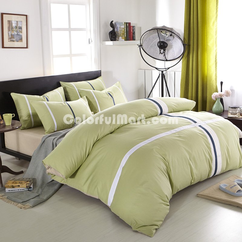 Returning To Nature Green Modern Bedding College Dorm Bedding - Click Image to Close