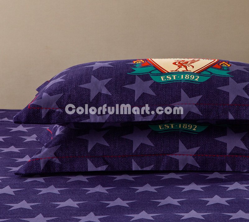 American Style Blue Teen Bedding College Dorm Bedding Kids Bedding - Click Image to Close