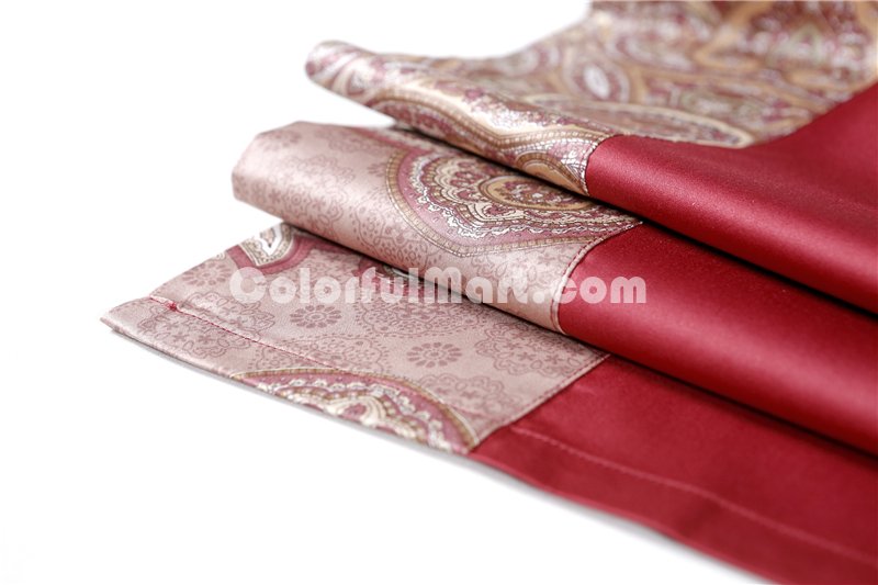 Gerrard Red Bedding Set Luxury Bedding Collection Pima Cotton Bedding American Egyptian Cotton Bedding - Click Image to Close