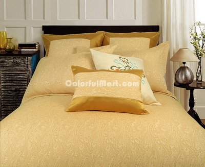 Flying Dance Yellow Duvet Cover Set Luxury Bedding