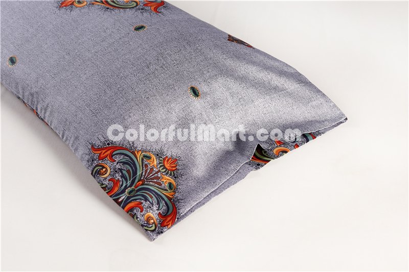Tina Purple Bedding Set Luxury Bedding Collection Satin Egyptian Cotton Duvet Cover Set - Click Image to Close