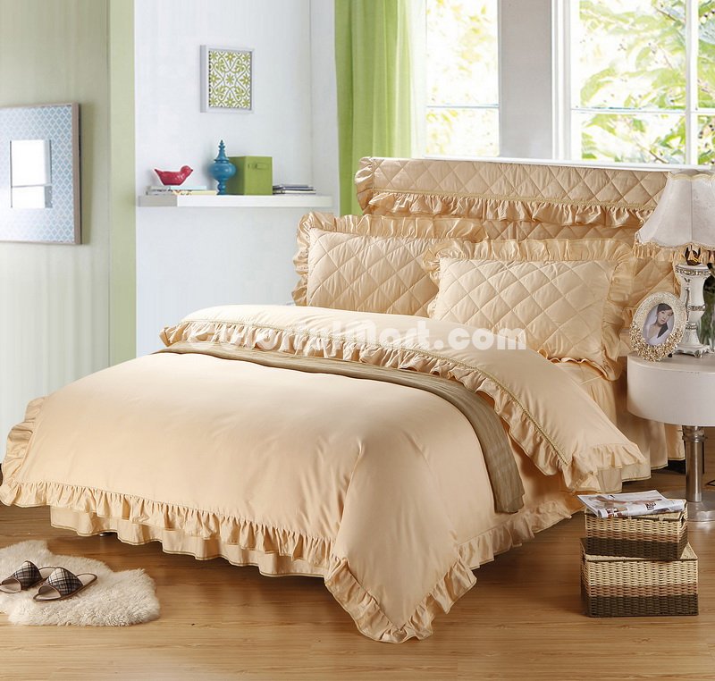 Light Camel Girls Bedding Princess Bedding Modern Bedding - Click Image to Close