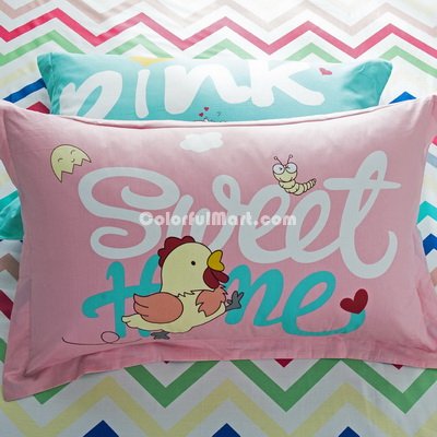 Chick 100% Cotton Pillowcase, Include 2 Standard Pillowcases, Envelope Closure, Kids Favorite Pillowcase