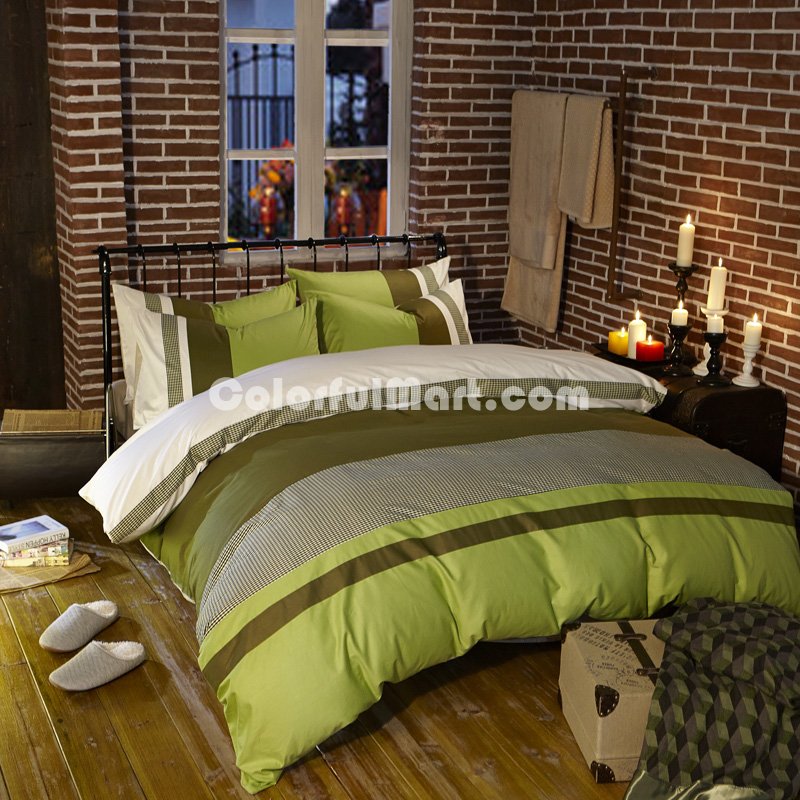 Spring Returns To The Good Earth Green Modern Bedding College Dorm Bedding - Click Image to Close
