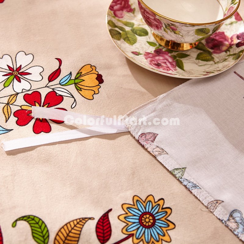 Peaceful Beige Cotton Bedding 2014 Duvet Cover Set - Click Image to Close