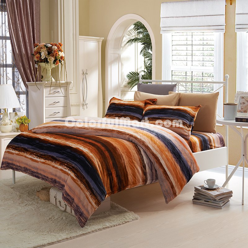 Fashion Life Tawny Bedding Set Winter Bedding Flannel Bedding Teen Bedding Kids Bedding - Click Image to Close