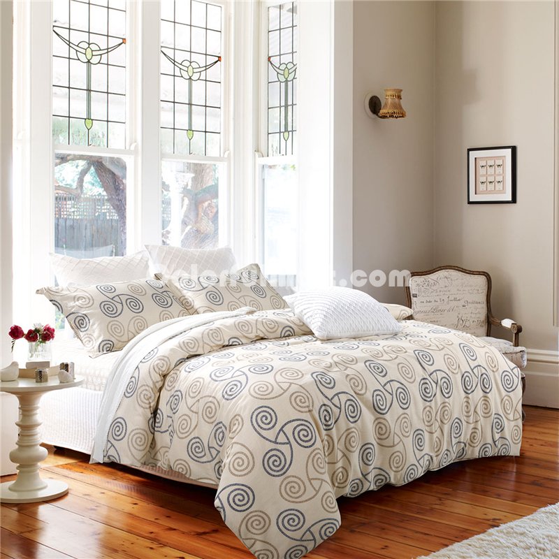Abstract Art Beige Bedding Set Teen Bedding Dorm Bedding Bedding Collection Gift Idea - Click Image to Close