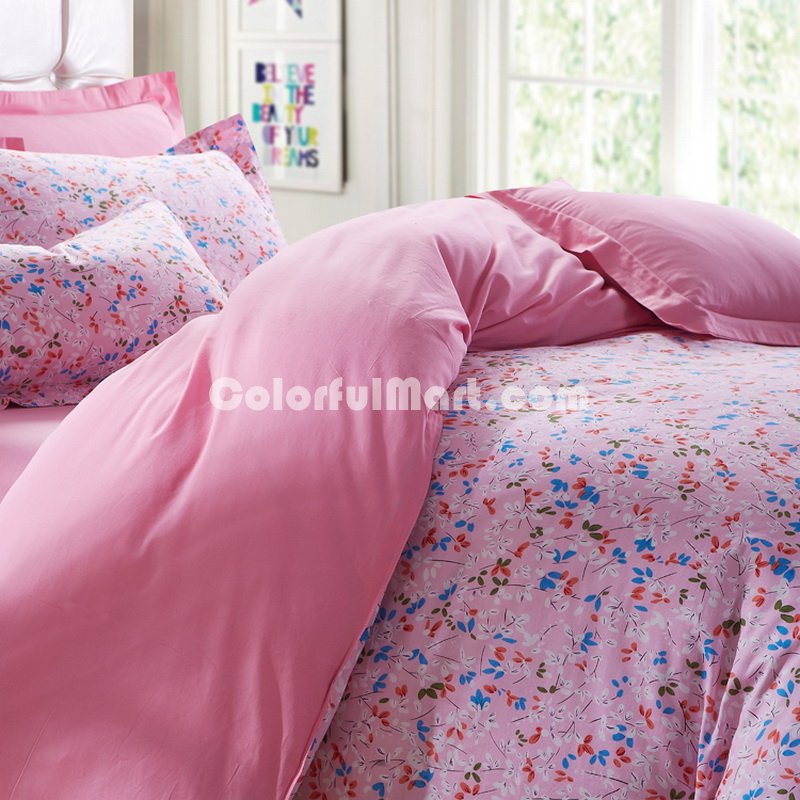 Romantic Melody Pink Garden Bedding Flowers Bedding Girls Bedding - Click Image to Close