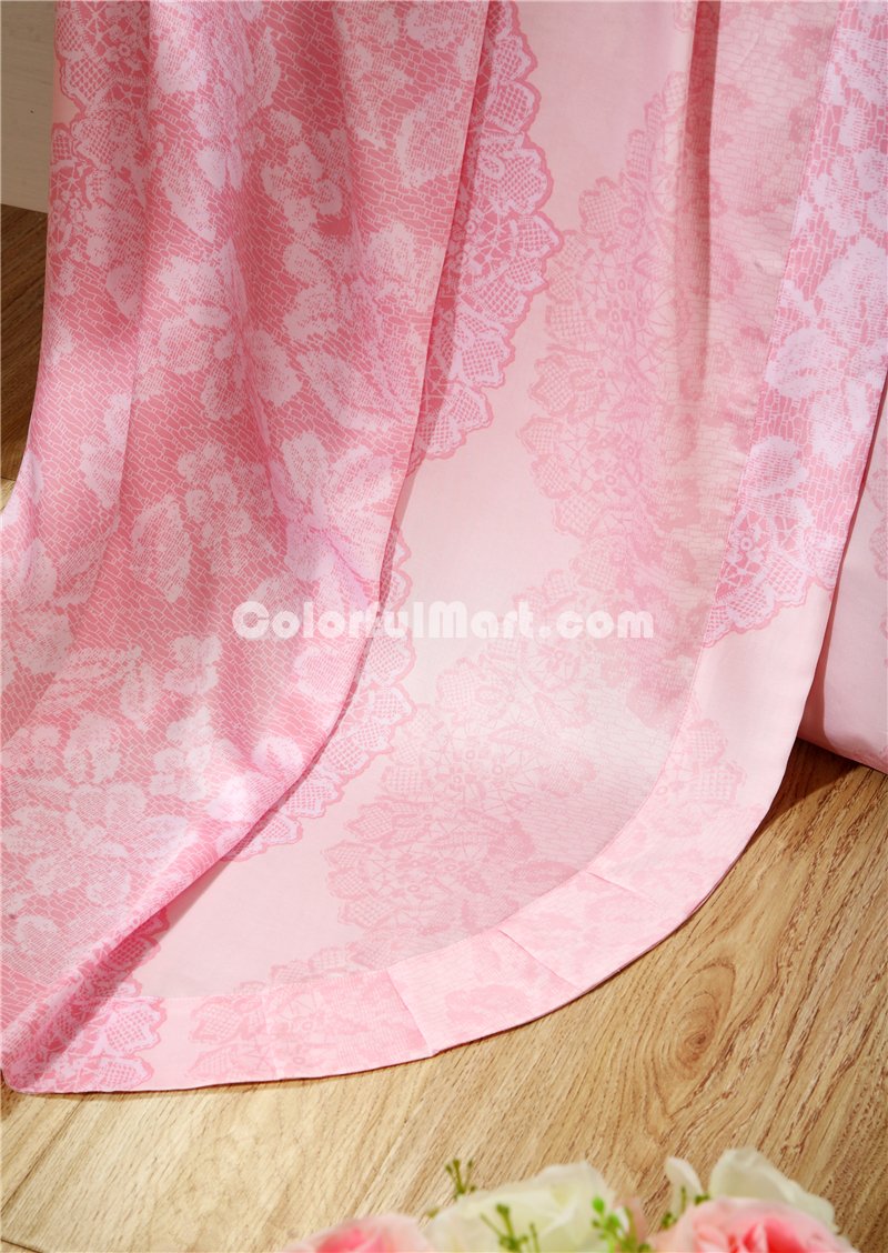 Beauty Everywhere Pink Bedding Set Girls Bedding Floral Bedding Duvet Cover Pillow Sham Flat Sheet Gift Idea - Click Image to Close