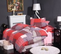 Red And Grey Cheap Modern Bedding Sets