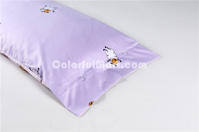 Running Sheep Purple Bedding Set Teen Bedding Kids Bedding Duvet Cover Pillow Sham Flat Sheet Gift Idea - Click Image to Close