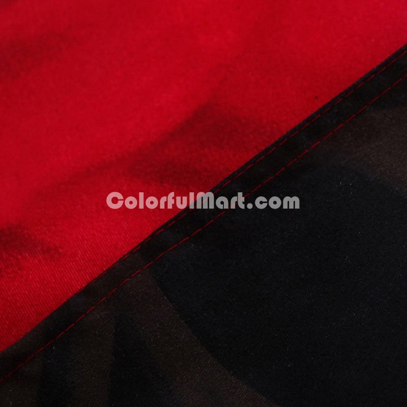Brilliant Red Duvet Cover Set 3D Bedding - Click Image to Close