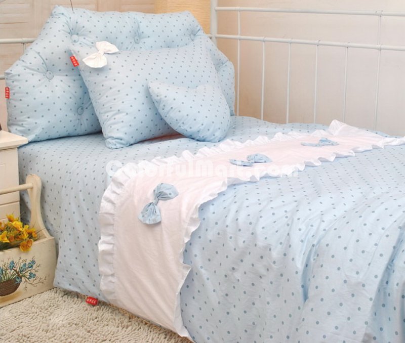 Butterfly Love Blue Girls Princess Bedding Sets - Click Image to Close