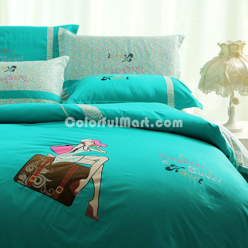 Fragrant Journey Lake Blue Bedding Teen Bedding Modern Bedding Girls Bedding - Click Image to Close