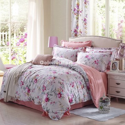Beautiful Scenery Pink Modern Bedding 2014 Duvet Cover Set