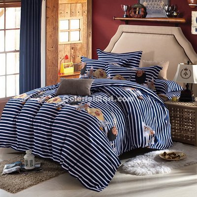 Afo Blue Bedding Modern Bedding Cotton Bedding Gift Idea