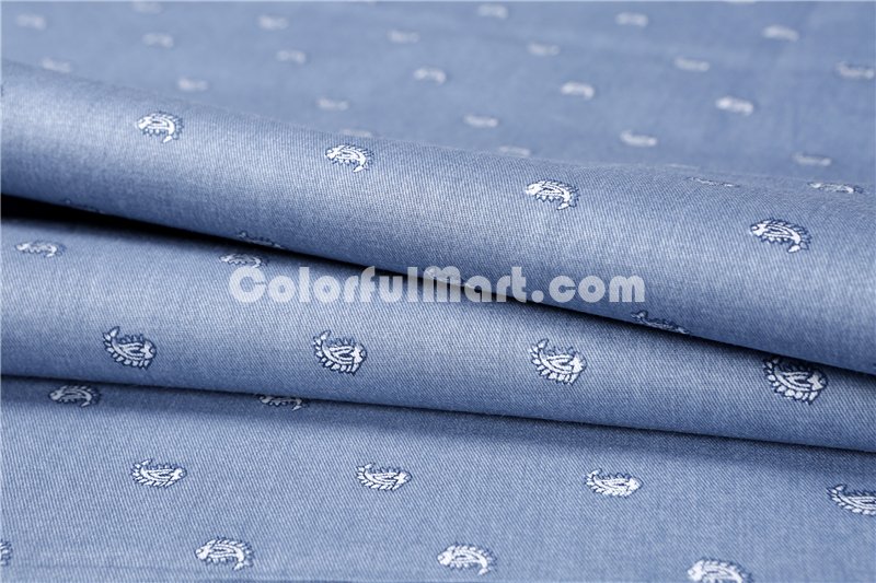 Simple Stripes Blue Bedding Set Teen Bedding Dorm Bedding Bedding Collection Gift Idea - Click Image to Close
