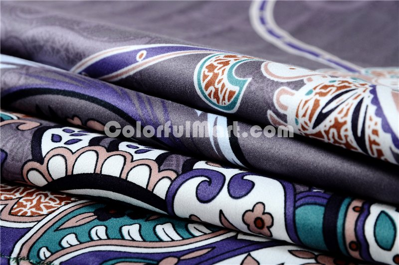 Nancy Purple Bedding Set Luxury Bedding Collection Pima Cotton Bedding American Egyptian Cotton Bedding - Click Image to Close