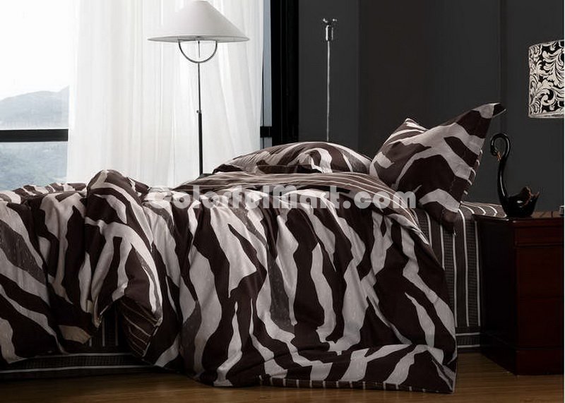 Ladies Zebra Print Bedding Sets - Click Image to Close