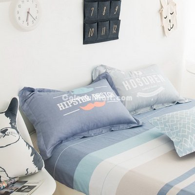 Hipster Design 100% Cotton Pillowcase, Include 2 Standard Pillowcases, Envelope Closure, Kids Favorite Pillowcase