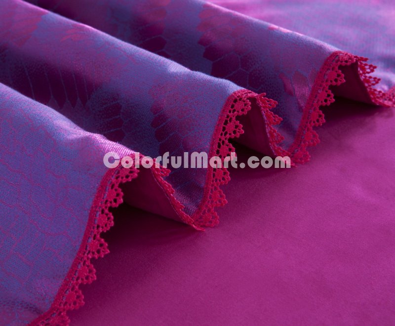 Simple Trend Purple Luxury Bedding Wedding Bedding - Click Image to Close
