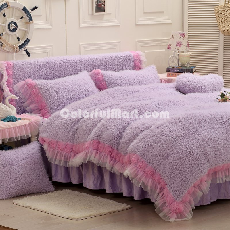 Winter Lovers Purple Princess Bedding Girls Bedding Women Bedding - Click Image to Close
