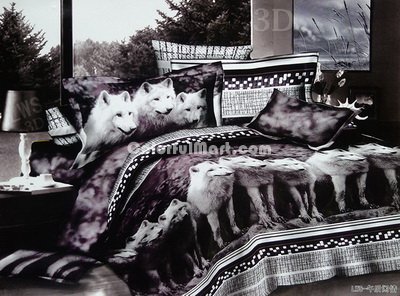 Wolves Bedding 3D Duvet Cover Set