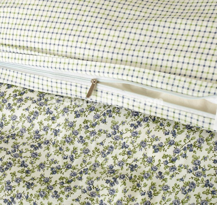 Fragrance Blue Grey Girls Bedding Sets - Click Image to Close