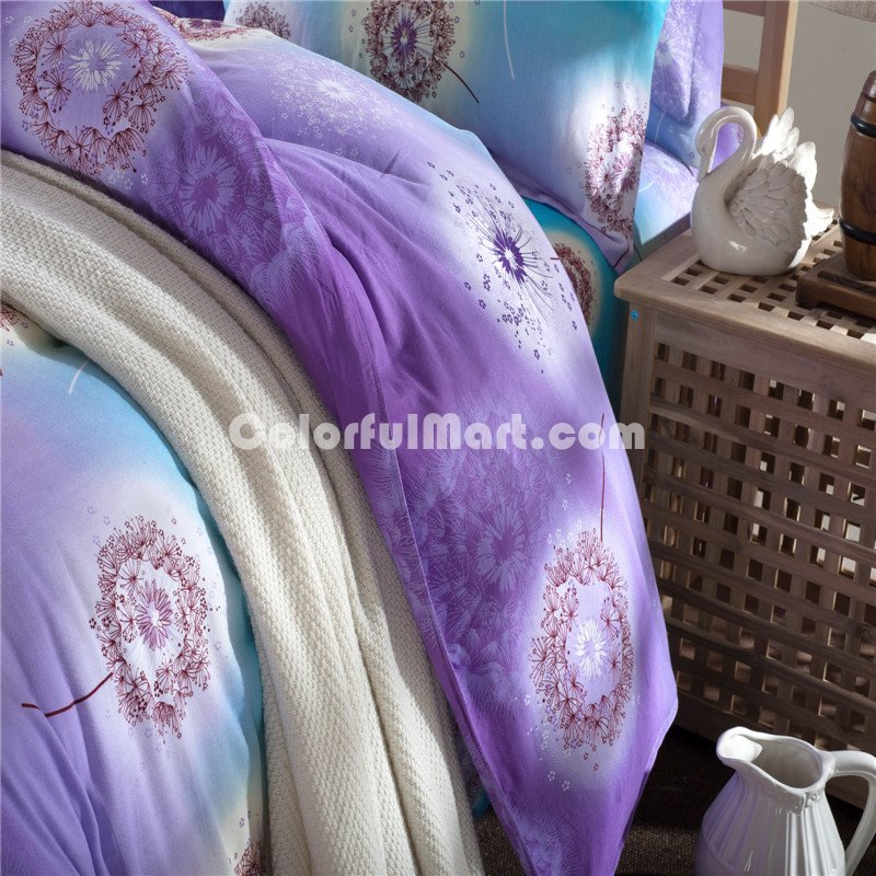 First Love Purple Bedding Modern Bedding Cotton Bedding Gift Idea - Click Image to Close