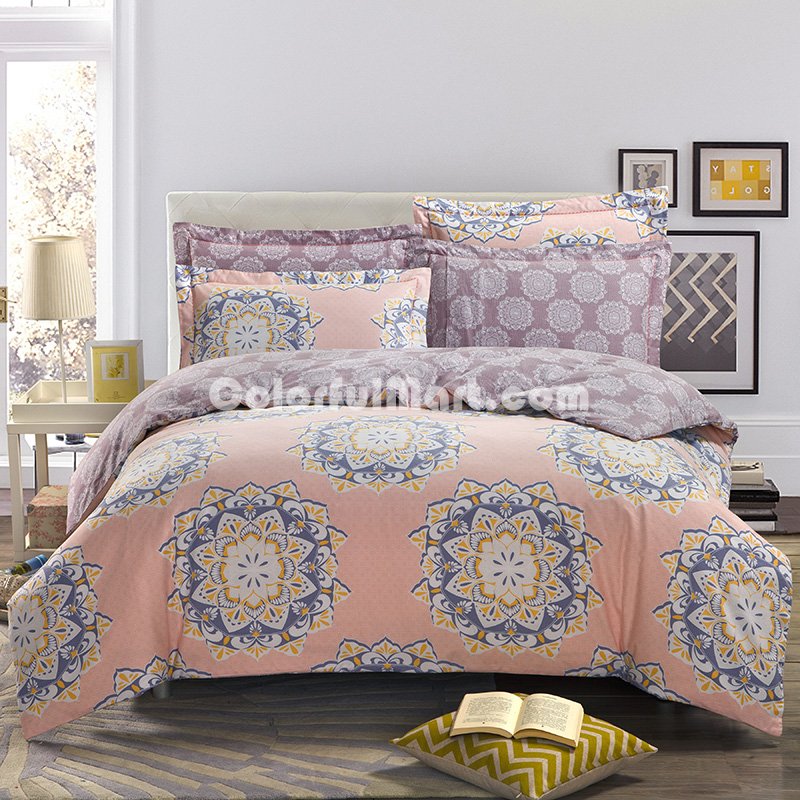 Paris In The Spring Pink Duvet Cover Set European Bedding Casual Bedding - Click Image to Close