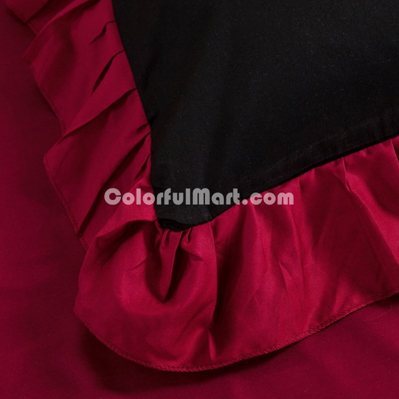 Black And Red Modern Bedding Cotton Bedding - Click Image to Close