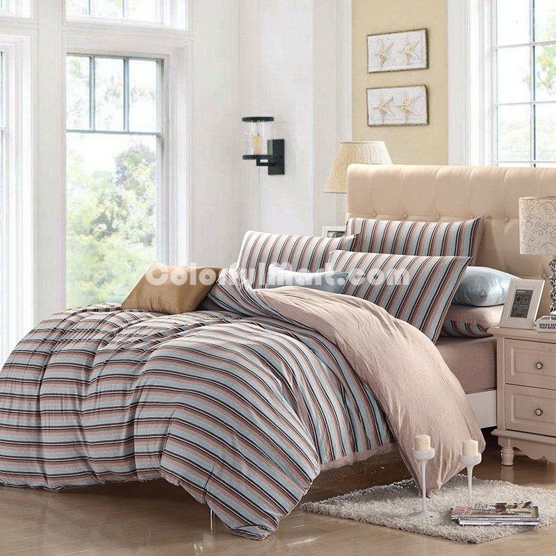 Rainbow Heaven Beige Knitted Cotton Bedding 2014 Modern Bedding - Click Image to Close