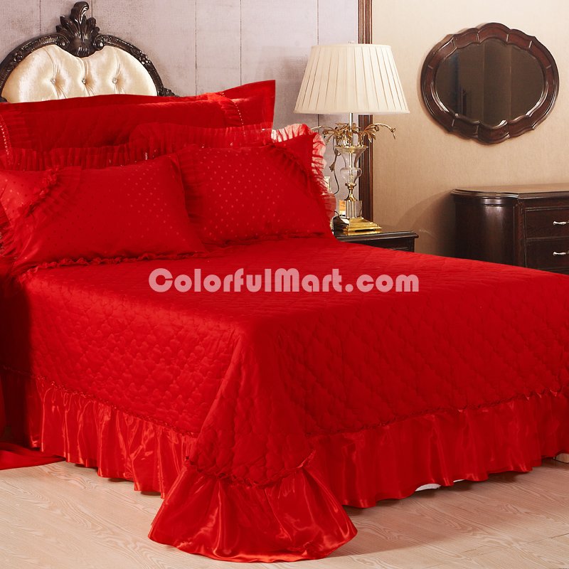 Amazing Gift Sweet Love Red Bedding Set Princess Bedding Girls Bedding Wedding Bedding Luxury Bedding - Click Image to Close