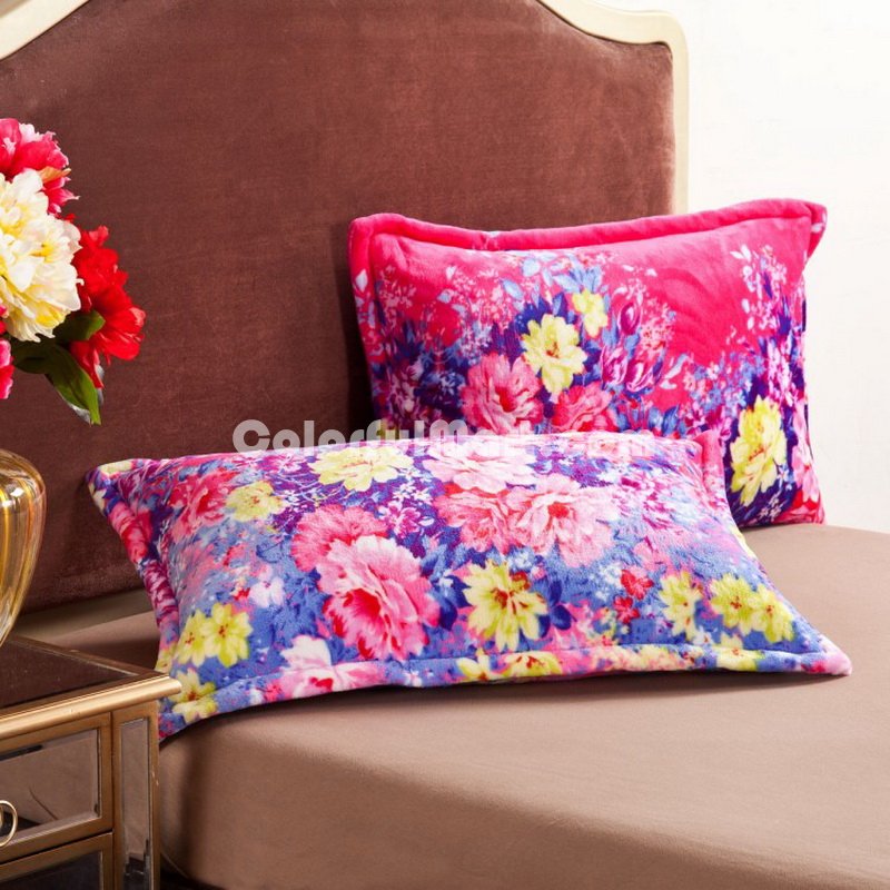Alice Rose Flowers Bedding Flannel Bedding Girls Bedding - Click Image to Close