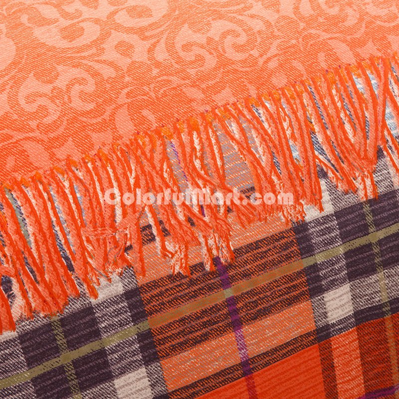 Shadow Orange Duvet Cover Set European Bedding Casual Bedding - Click Image to Close