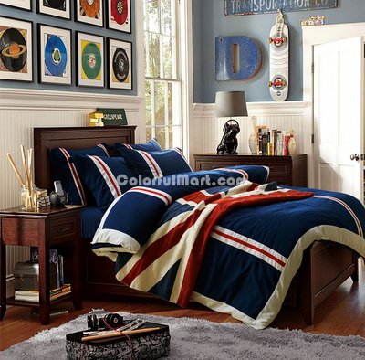Roman Holiday Blue Bedding Dorm Bedding Discount Bedding Modern Bedding Gift Idea