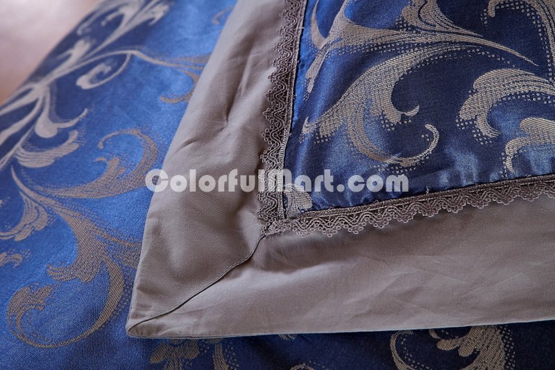 Orlandi Blue Luxury Bedding Wedding Bedding - Click Image to Close