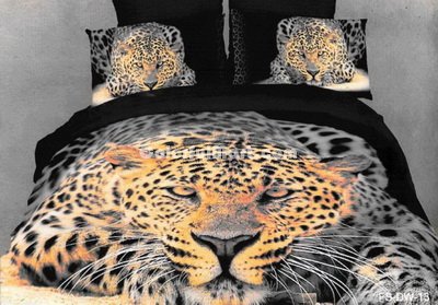 Oil Painting Cheetah Print Bedding Sets